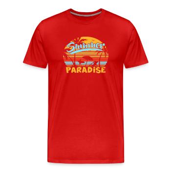 Summer Paradise - Männer Premium Bio T-Shirt - Rot - Vorne - Damien (186cm)