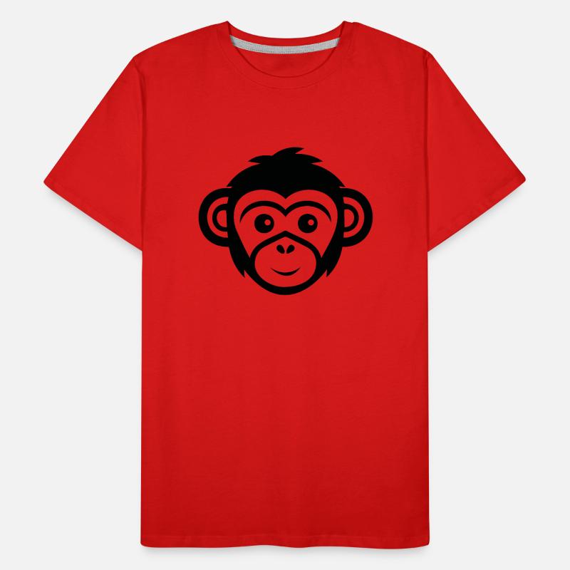 Monkey Monkey Monkey Face Jungle Men's Premium Organic T-Shirt
