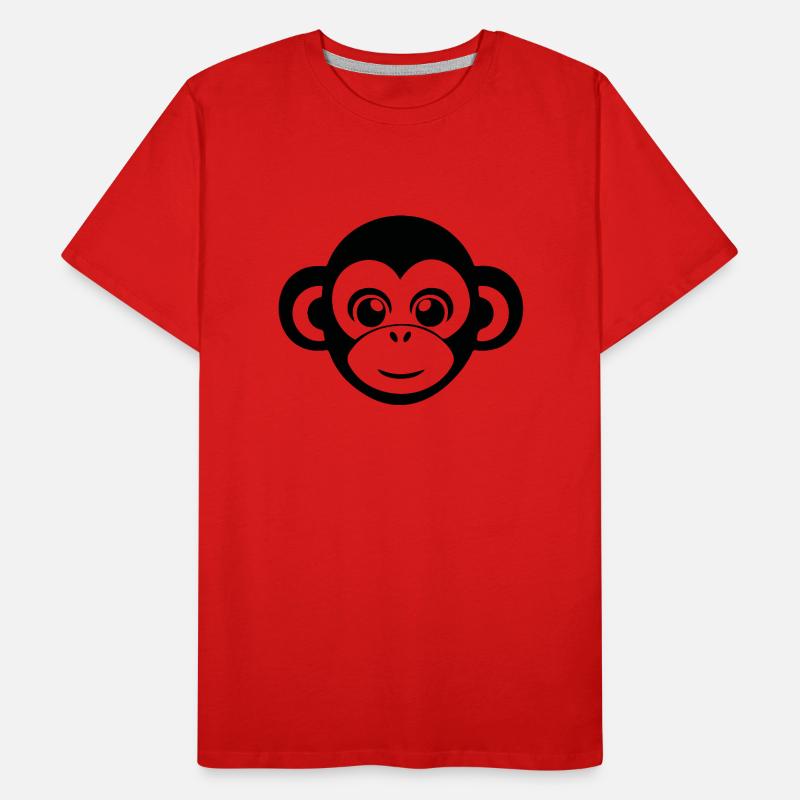 Monkey Monkey Monkey Face Jungle Men's Premium Organic T-Shirt