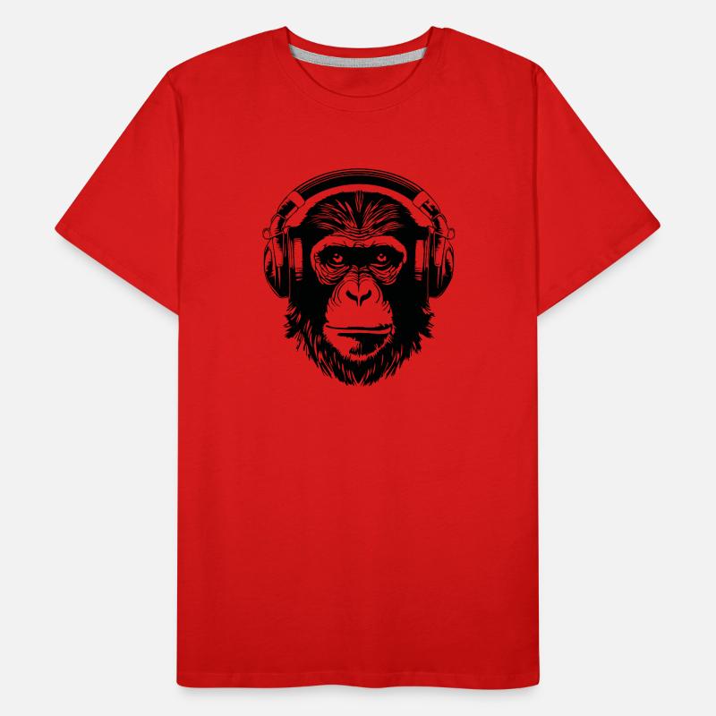 Monkey Monkey Monkey Face Jungle Men's Premium Organic T-Shirt