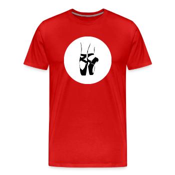 Dancing Dance Music - Männer Premium Bio T-Shirt - Rot - Vorne - Damien (186cm)