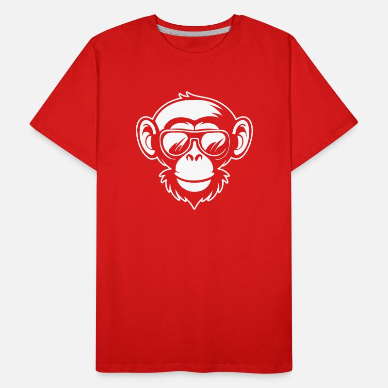 Monkey Monkey Monkey Face Jungle Men's Premium Organic T-Shirt