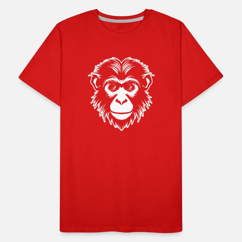 Monkey Monkey Monkey Face Jungle Men's Premium Organic T-Shirt