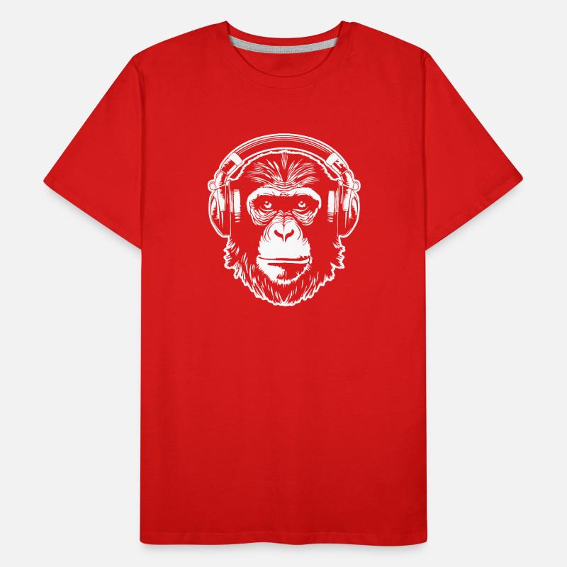 Monkey Monkey Monkey Face Jungle Men's Premium Organic T-Shirt