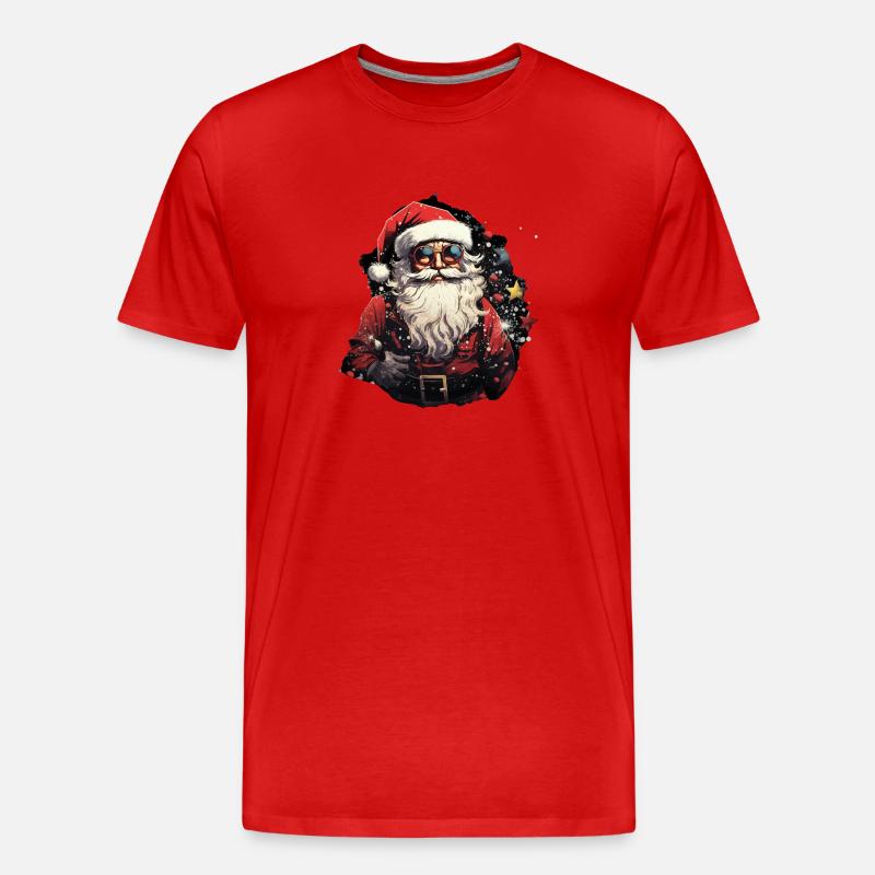 Weihnachtsmann - Männer Premium Bio T-Shirt - Rot