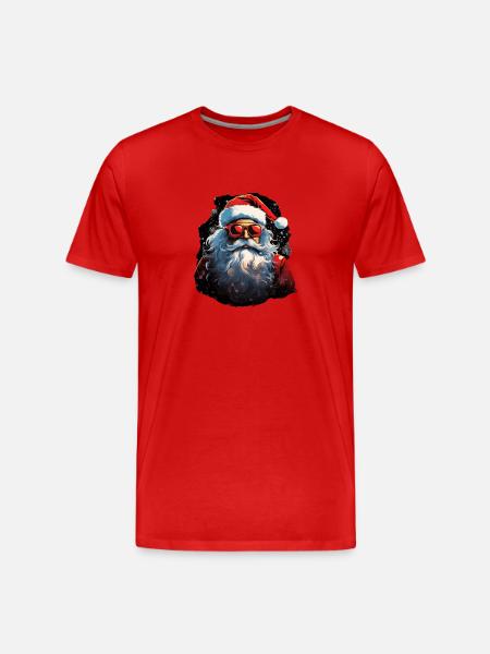 Weihnachtsmann - Männer Premium Bio T-Shirt - Rot
