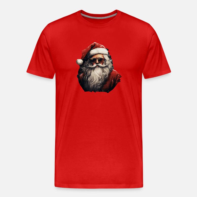Weihnachtsmann - Männer Premium Bio T-Shirt - Rot