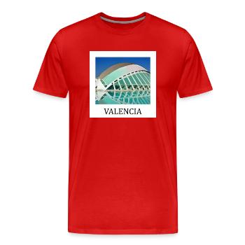 Valence - Men's Premium Organic T-Shirt - red - Front - Damien (186cm)