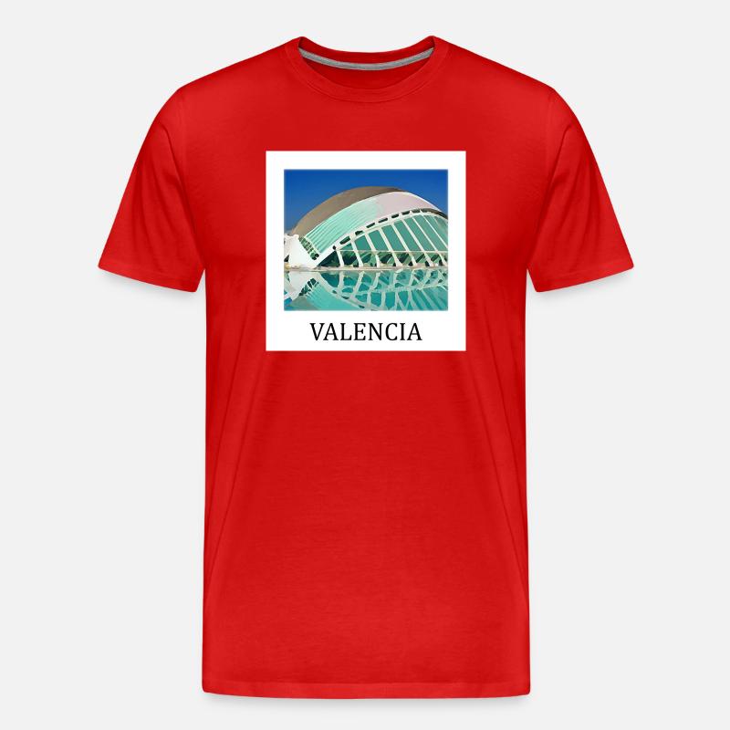 Valenz - Männer Premium Bio T-Shirt - Rot