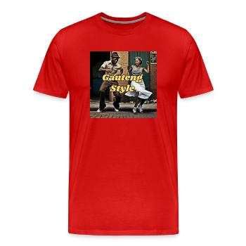 Gauteng Style - T-shirt bio Premium Homme - rouge - Devant - Damien (186cm)
