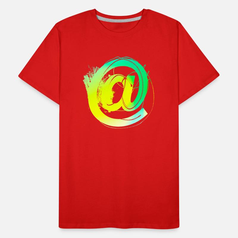 Internet email www drôle de mème grunge tech leters T-shirt bio Premium Homme