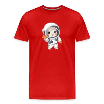 StarChilla | Chinchilla for Boys Girls Women - Men's Premium Organic T-Shirt - red - Front - Damien (186cm)