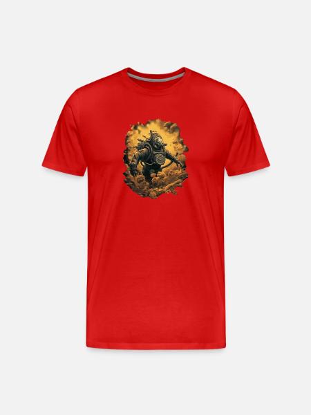 Diver - Men's Premium Organic T-Shirt - red