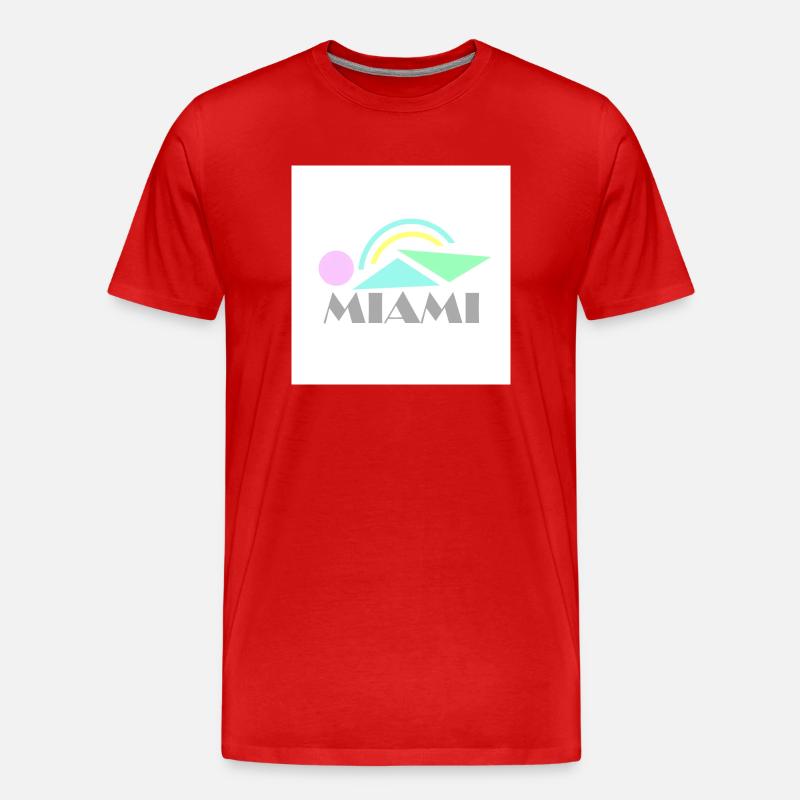 Miami - Männer Premium Bio T-Shirt - Rot