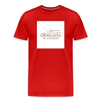 Grenade - T-shirt bio Premium Homme - rouge - Devant - Damien (186cm)