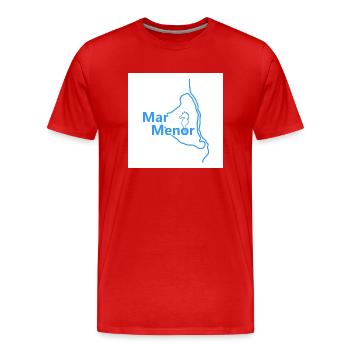 Mar Menor - T-shirt bio Premium Homme - rouge - Devant - Damien (186cm)