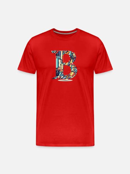 INTERNATIONAL Booklovers Day - Men's Premium Organic T-Shirt - red