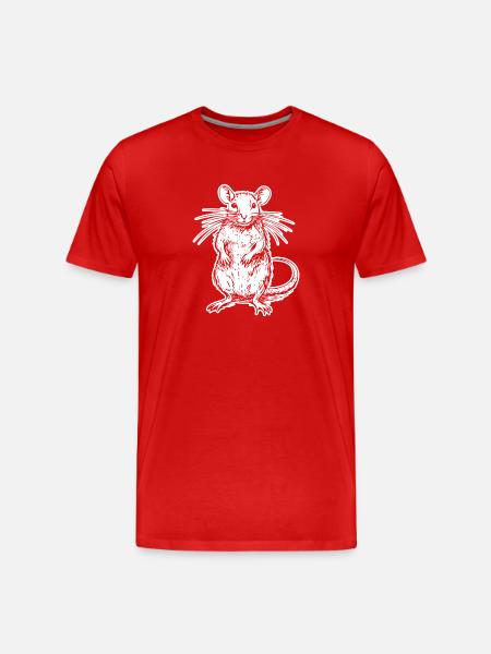 Rat, Mouse, Rodent, Rats - Men's Premium Organic T-Shirt - red