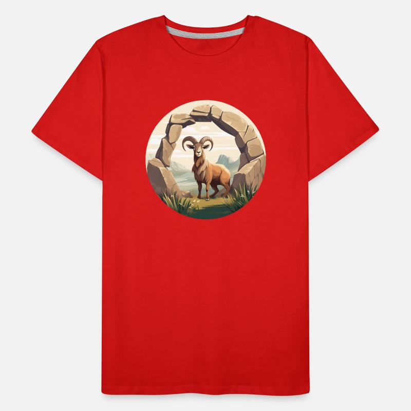 Majesté Alpine Ibex T-shirt bio Premium Homme