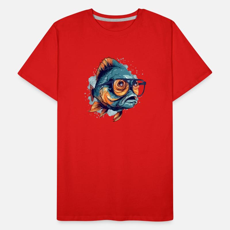 Blop the spectacled fish Men's Premium Organic T-Shirt
