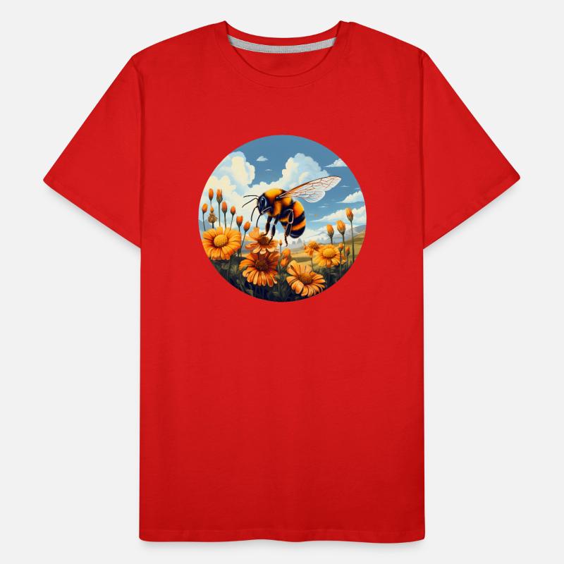 Floraison de bourdons T-shirt bio Premium Homme