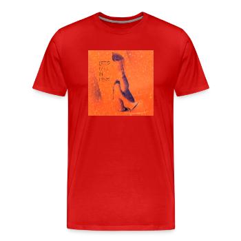Let's fall in Love - Männer Premium Bio T-Shirt - Rot - Vorne - Damien (186cm)