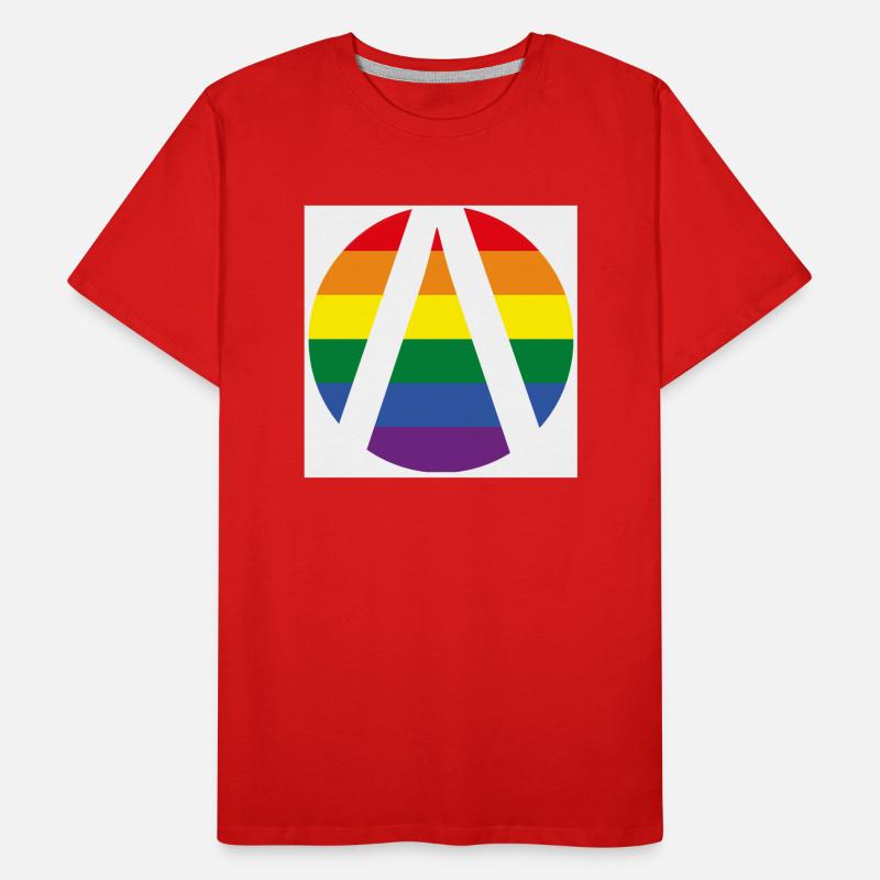 Lambda Logo CSD Männer Premium Bio T-Shirt