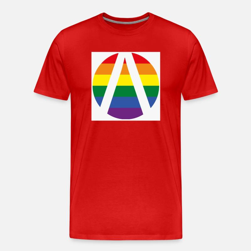 Lambda Logo CSD - Männer Premium Bio T-Shirt - Rot