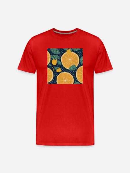Lemon - Men's Premium Organic T-Shirt - red
