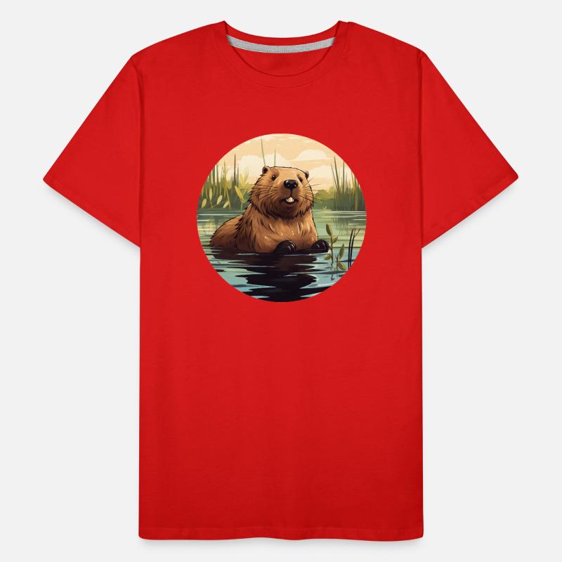 Eaux de castor T-shirt bio Premium Homme