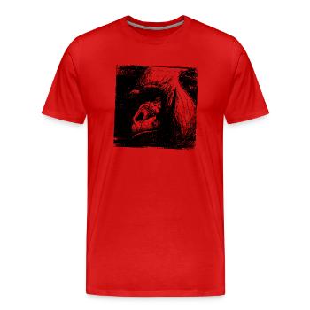 Wildtiere - Männer Premium Bio T-Shirt - Rot - Vorne - Damien (186cm)