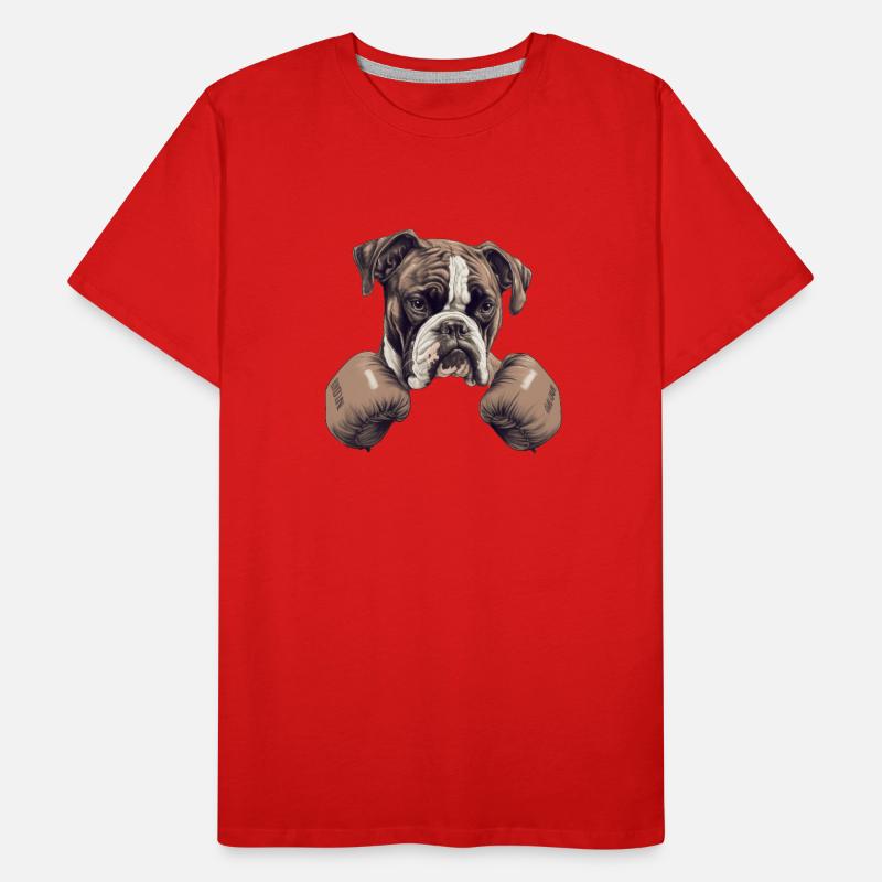 Boxer Bester Freund Ein treuer und mächtiger Begleiter Männer Premium Bio T-Shirt