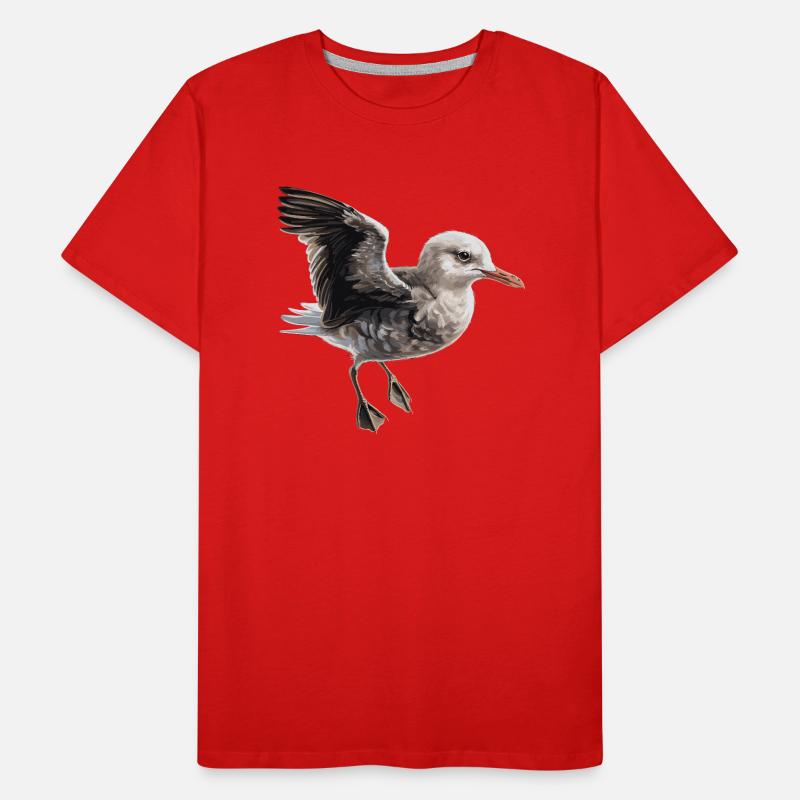 Baby Möwe Seevogel Männer Premium Bio T-Shirt