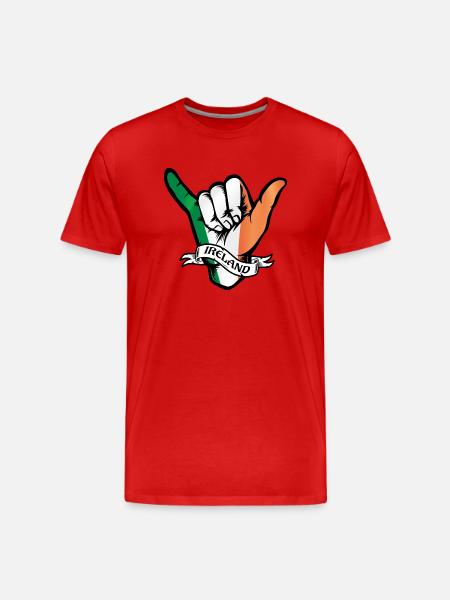 Irlande Shaka - T-shirt bio Premium Homme - rouge