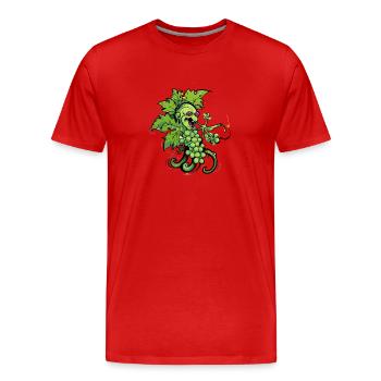 Ranken-Elf - Männer Premium Bio T-Shirt - Rot - Vorne - Damien (186cm)