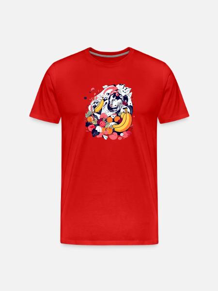 Felix in the fruit - Men's Premium Organic T-Shirt - red