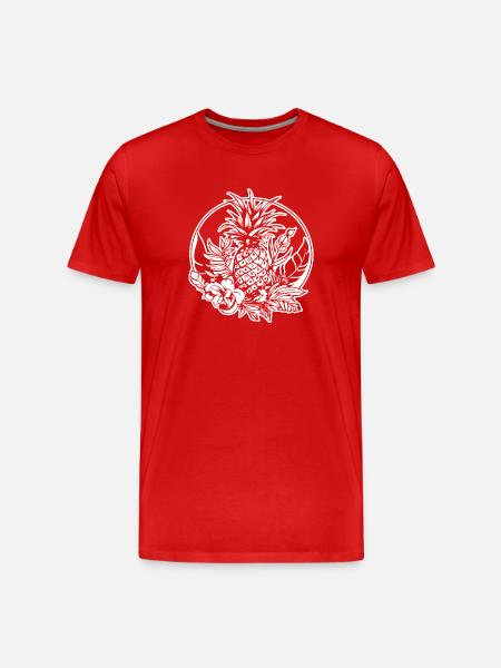 Pineapple - Men's Premium Organic T-Shirt - red