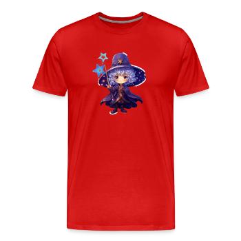 Magic Guardian of the Stars - Männer Premium Bio T-Shirt - Rot - Vorne - Damien (186cm)