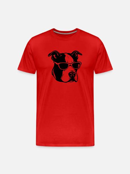 Pitbull - Men's Premium Organic T-Shirt - red