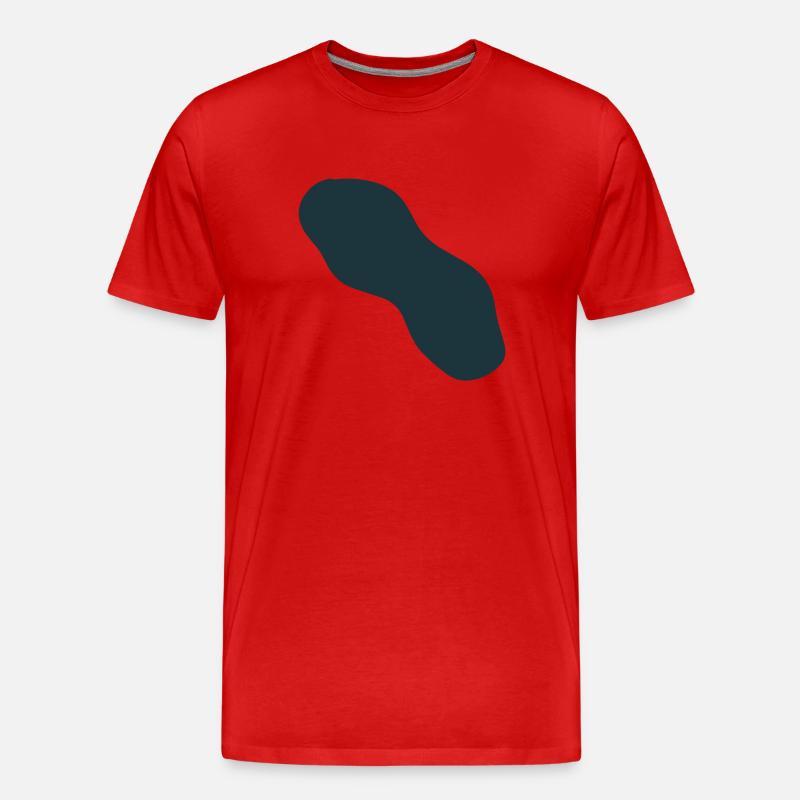 Blob Abstrakt - Männer Premium Bio T-Shirt - Rot