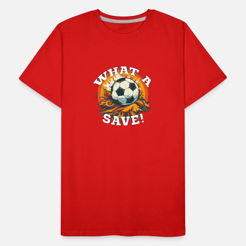 Fußball ball - What a Save! Männer Premium Bio T-Shirt