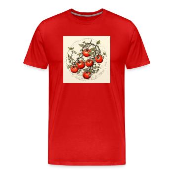 Tomates - T-shirt bio Premium Homme - rouge - Devant - Damien (186cm)