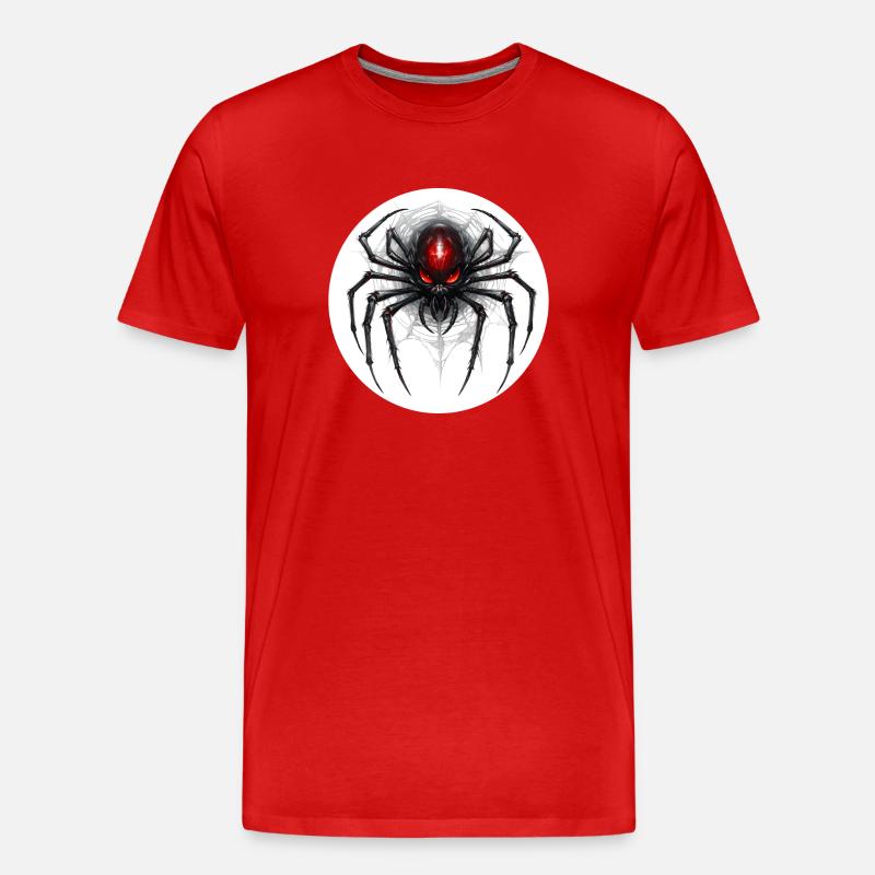 Spider - Männer Premium Bio T-Shirt - Rot