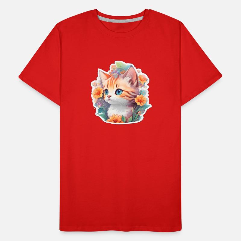 mignon bébé chat T-shirt bio Premium Homme