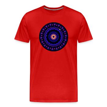 Mantra 2 - Männer Premium Bio T-Shirt - Rot - Vorne - Damien (186cm)