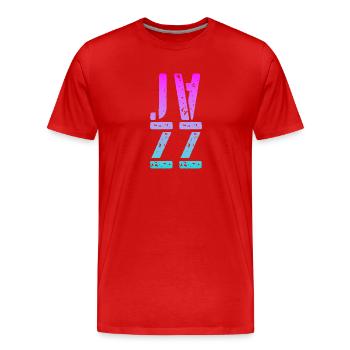 Musique jazz - T-shirt bio Premium Homme - rouge - Devant - Damien (186cm)