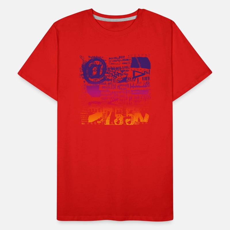 Zeitungsausschnitte Scrapbook Zeitschriften Alphabet Code Männer Premium Bio T-Shirt