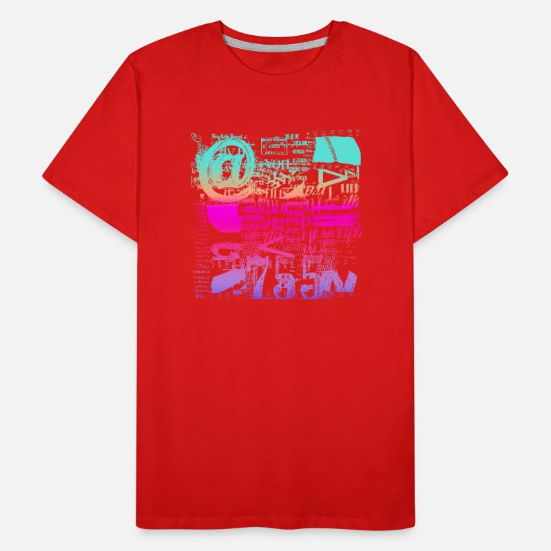 Newspaper Clipps Scrapbook Magazines Alphabet Code Men's Premium Organic T-Shirt