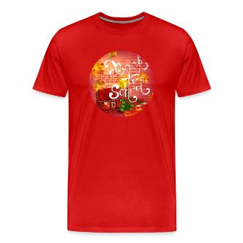 Abschlussfeier 2024 Abiturfeier - Männer Premium Bio T-Shirt - Rot - Vorne - Damien (186cm)