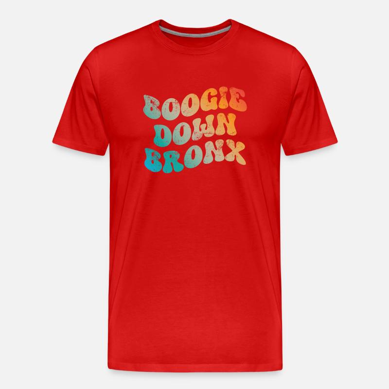 Boogie Down Bronx - Männer Premium Bio T-Shirt - Rot